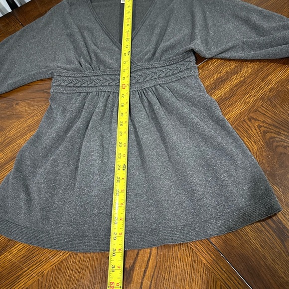 Sophie Max Gray Babydoll Top - Picture 6 of 8